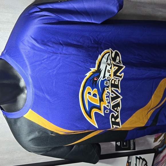 L Baltimore Ravens Custom Sublimated NFL Football Game Day Fan Jersey - Picture 4 of 8